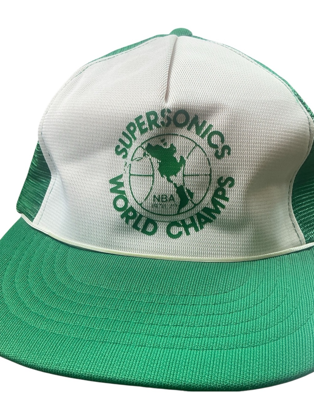 Vintage 1978/79 Seattle Super Sonics NBA green snapback hat 100% polyester